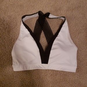 White sports bra